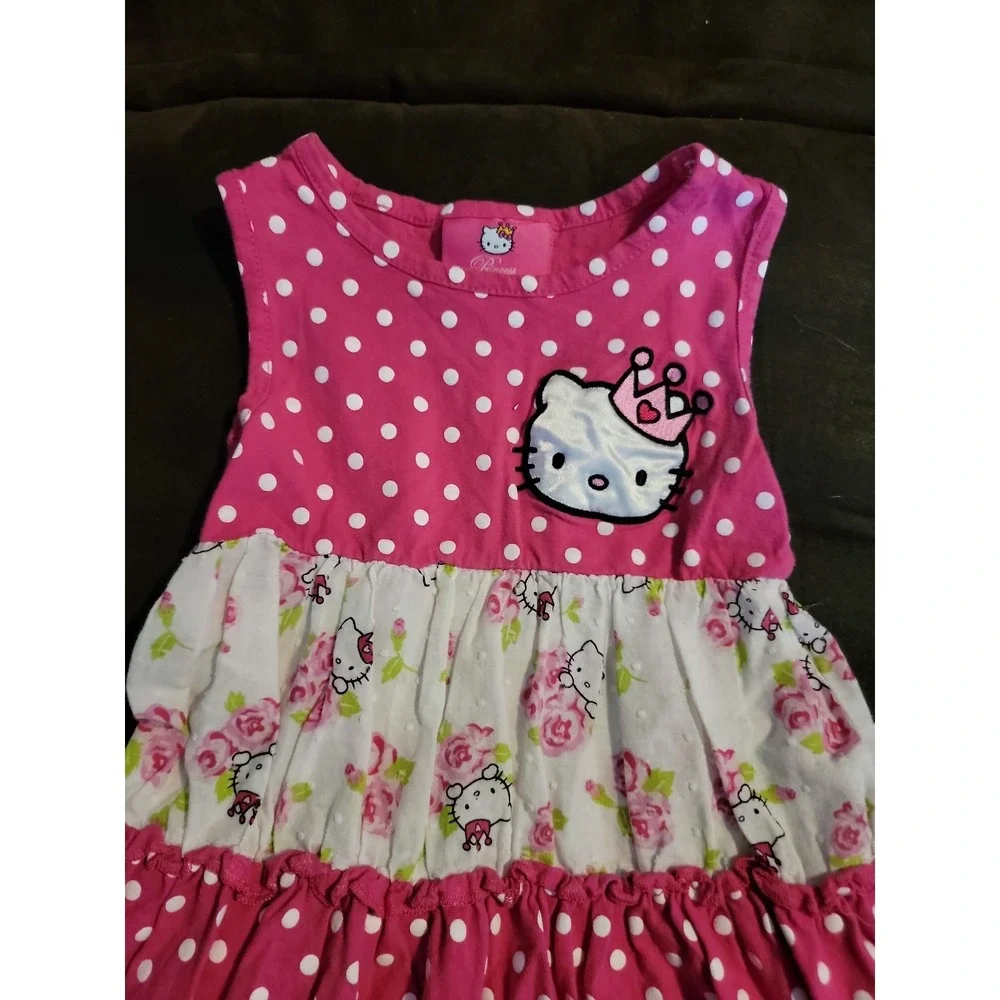 Princess hello‎ kitty pink floral dress size 4